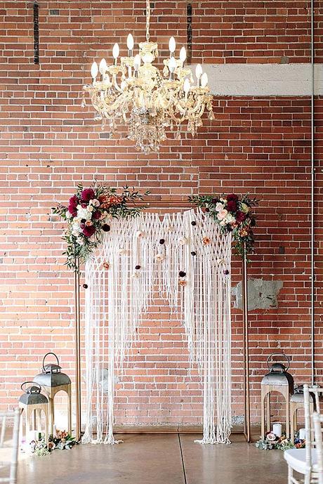 rustic wedding lanterns arch decorated with lanterns flowersbyjanie via instagram