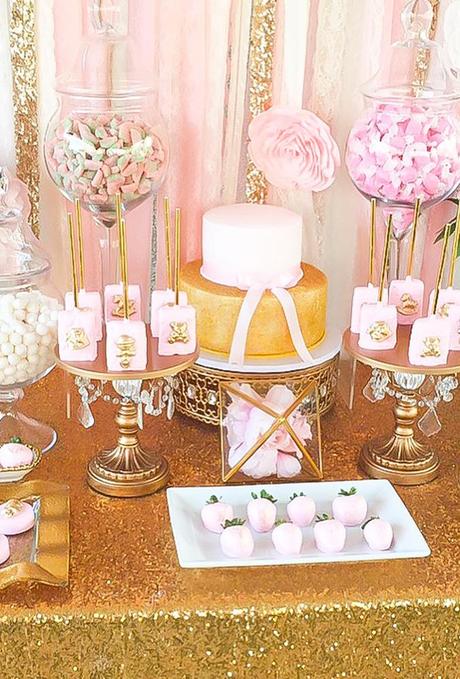 wedding dessert table ideas vintage modern pink gold desert table swttoothbuffets