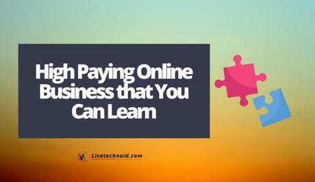 High Paying Online Business that You Can Learn