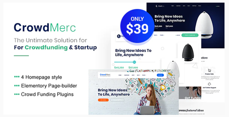 crowd merc Crowdfunding WordPress Themes