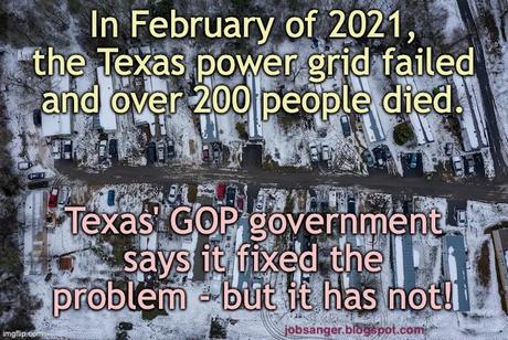 Abbott/GOP Says Electric Grid Was Fixed - It Wasn't
