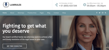 Law Firm WordPress Theme