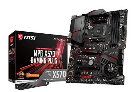 MSI MPG X570 GAMING PLUS Motherboard (AMD AM4, PCIe 4.0, DDR4, SATA 6Gb/s, M.2, USB 3.2 Gen 2, HDMI, ATX)