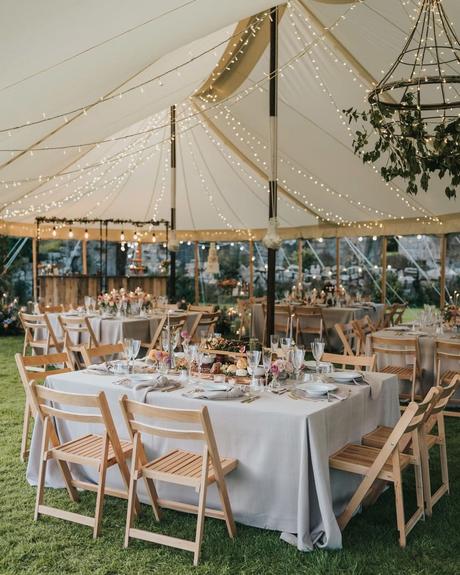 wedding receptions string lights decorations outdoor