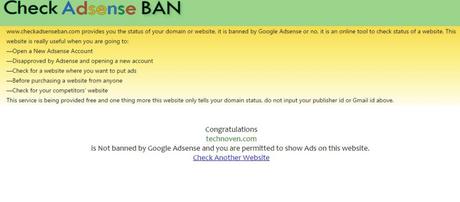 How to Check if a Website is Banned by Google Adsense