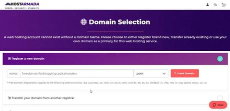 free domain hostarmada