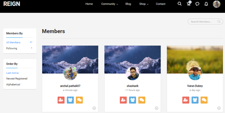 How to change member directory layout in Reign BuddyPress Theme