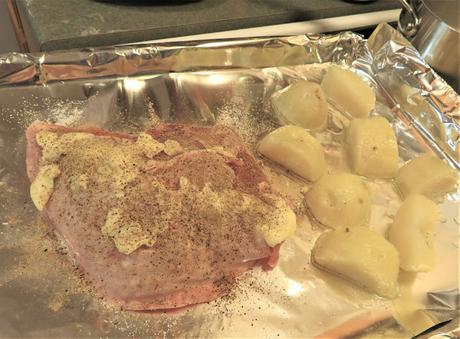 Prepping Turkey and Potatoes