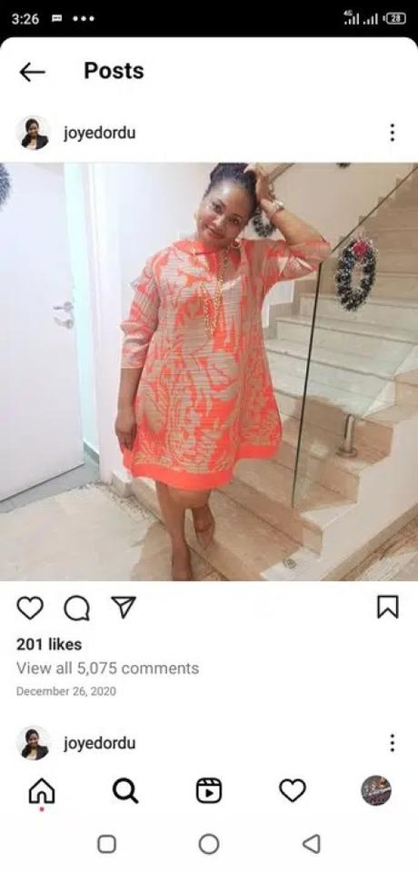 Mother Of Sylvester Oromoni’s Alleged Killer Deletes Instagram Account (Screenshots)