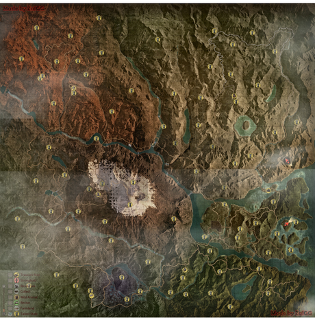 Myth of Empires Map – Resources and POI