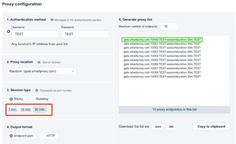 Smartproxy Review sticky IP time