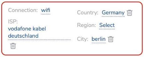 SOAX Review Residential Saint Petersburg Targeting settings