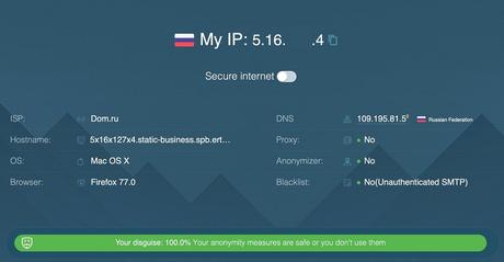 SOAX Review Residential Saint Petersburg isp