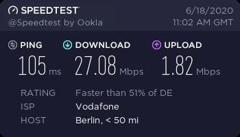 SOAX Review Residential Berlin speed test