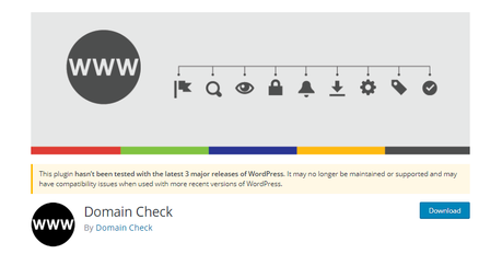 WordPress domain checker plugin