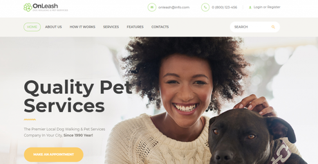 OnLeash wordpress theme