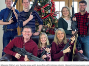 Guns Family Christmas Card (Satire)