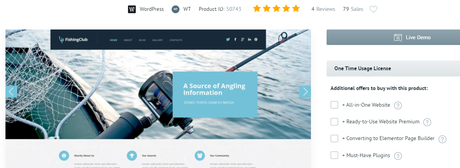 Fishing WordPress Theme