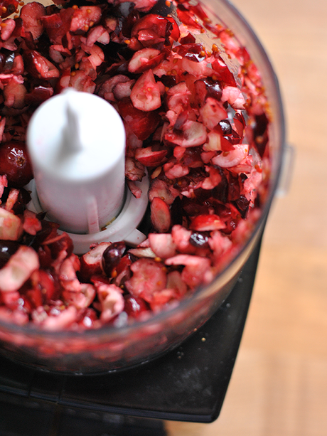 chopped-cranberries