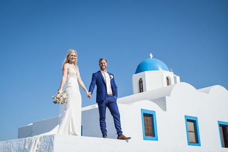 Romantic Santorini Wedding: Joseph & Emma