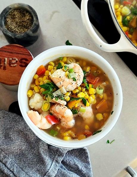 Healthy Easy Shrimp Corn Soup