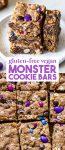 Vegan Monster Cookie Bars