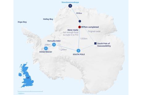 British Explorers Fail to Reach Pole of Inaccessibility