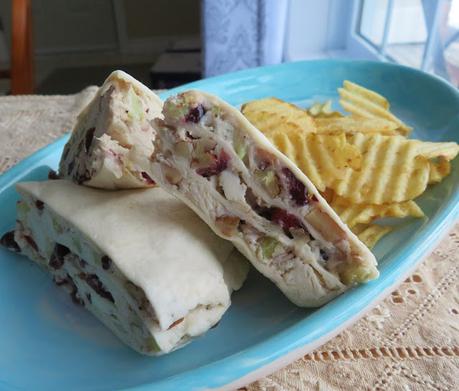 Chicken, Cranberry, Pecan Salad Wedges