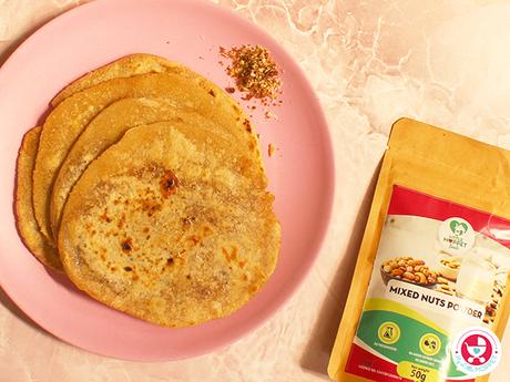 Mixed Nuts Paratha for Kids (Easy Homemade Sweet Paratha for Kids)