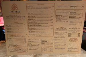 Food menu Namaste by Delhi Darbar st Enoch Glasgow 
