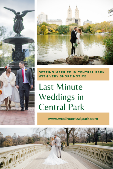Last Minute Weddings in Central Park