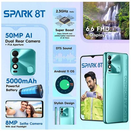 TECNO SPARK 8T with 50MP dual rear camera, 5000mah battery launched in India: Price, Specifications