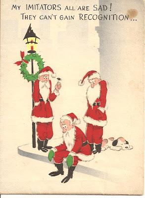 Merry Christmas vintage Christmas card from Maybelline Founder Tom Lyle Williams, to his family in the 1950s