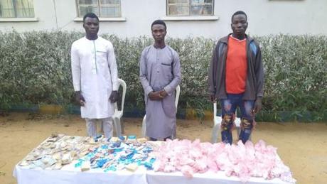 Three Notorious Drug Peddlers Apprehended In Kano (Photos)