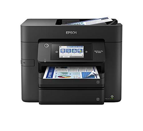 10 Best Home Printers You Can Buy In 2022 Epson Workforce Pro WF-4830 Wireless All-in-One Printer with Auto 2-Sided Print, Copy, Scan and Fax, 50-Page ADF, 500-sheet Paper Capacity, and 4.3″ Color Touchscreen, Works with Alexa, Black, Large
