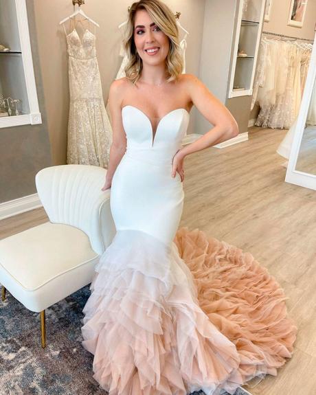 best bridal salons chicago bride dress ruffled