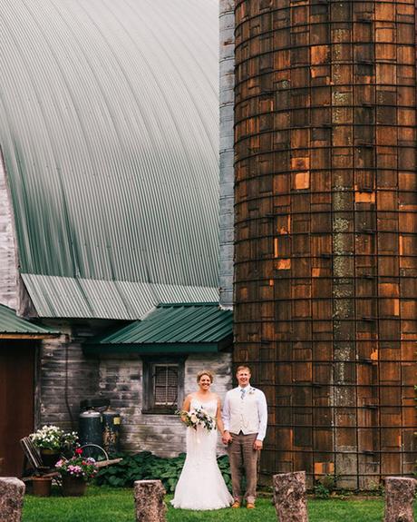 rustic wedding venues in wi barn bride groom outdoor