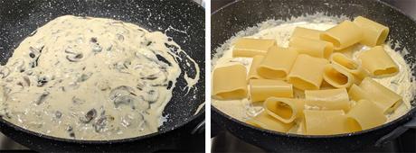 Paccheri with Mushrooms, Gorgonzola, and Mascarpone Cream