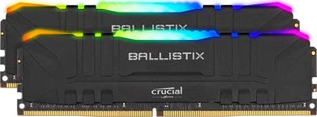 Crucial Ballistix RGB 3600 MHz DDR4 DRAM Desktop Gaming Memory Kit 16GB (8GBx2) CL16 BL2K8G36C16U4BL (Black)