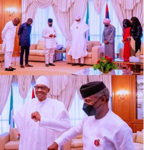 VP Osinbajo And Family Visit President Buhari to Celebrate Christmas (Photos)