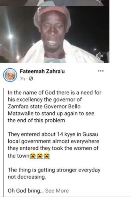 Bandits Invade Zamfara Villages, Kill 10, Abduct 33 Women And Girls