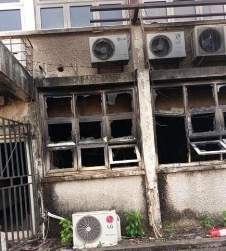 Fire Razes Enugu State Broadcasting Service (Photos) Fire Razes Enugu State Broadcasting Service (Photos)