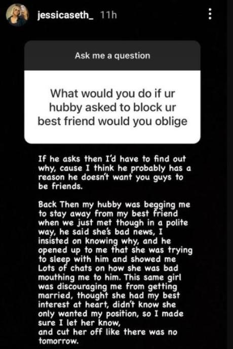 My Best Friend Was Badmouthing Me To My Husband While Discouraging Me From Marrying Him