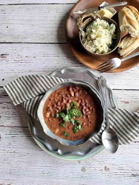 pork taco red beans