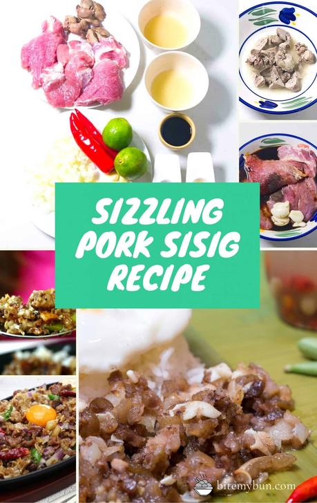 Sizzling pork sisig with chicken liver recipe