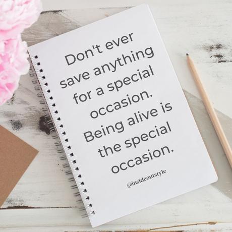 Reflection on the Year 2021 Don't save anything for a special occasion