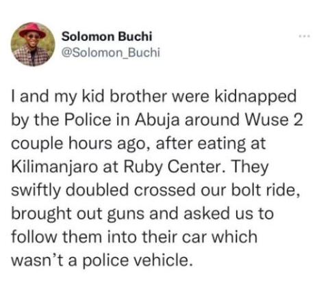 How Abuja Police Officers Kidnapped Me, Extorted 500k And Accused Me Of Being An IPOB Member – Popular Relationship Coach, Solomon Buchi Narrates