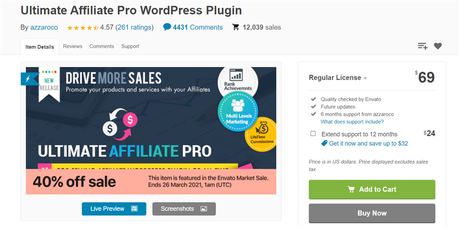 ultimate affiliate pro plugin