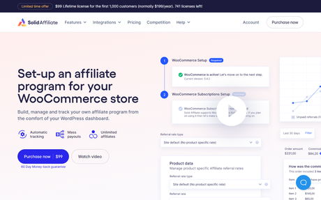 Solid Affiliate - Best WooCommerce Affiliate Plugin