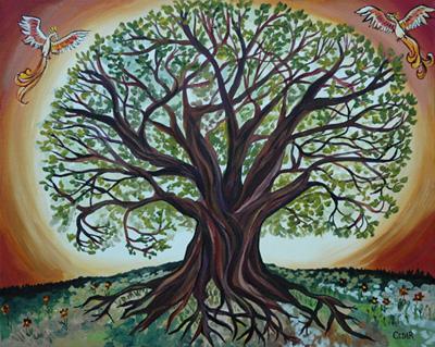 Tree of Life With Phoenixes & Wherever Light Is